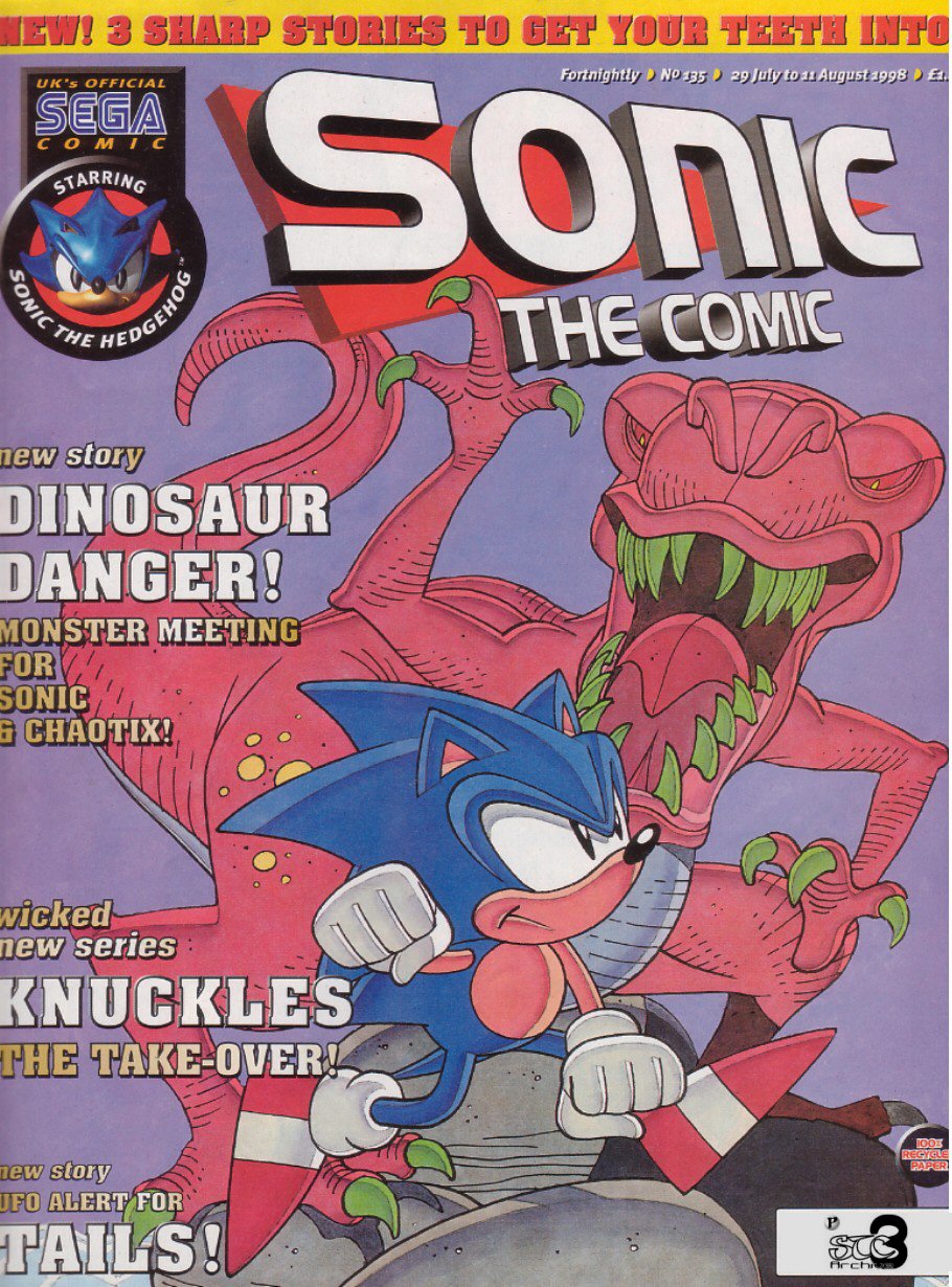 Sonic - The Comic Issue No. 135 Cover Page